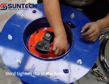 Explosion Proof Vertical Rotary Vibrating Sieve Used Eccentric Vibration Motor