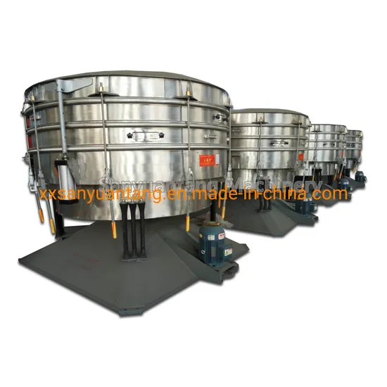 High Capacity Circular Tumbler Vibrating Screen Wood Powder Separator Sifter