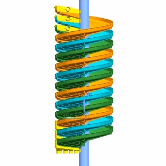 Ls3000 Massive SS316 Screw Conveyor Spiral Conveyor/Helix Conveyor/Auger Conveyor/Agitator for Conveying &amp; Mixing