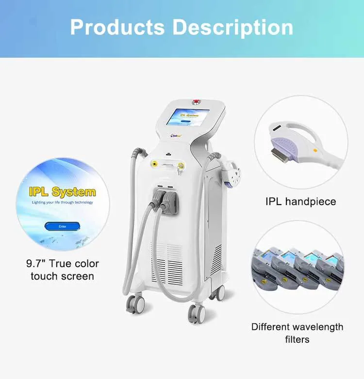 Elight Beauty Machine IPL Hair Remove and RF Fine Wrinkle Removal Anti Aging Equipment