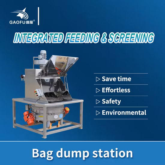 Automatic /Vacuum/Screw/Hopper/Feeder/Feeding Machine/Dust Free Feed Station for Pepper, Coffee, Tea, Protein, Milk, Sugar, Salt, Yeast