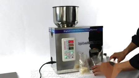 Semi Auto Stainless Steel Particle Powder Bag Weighing Filling Machine for Powder Flour Rice Tea Soy Filler Machinery 