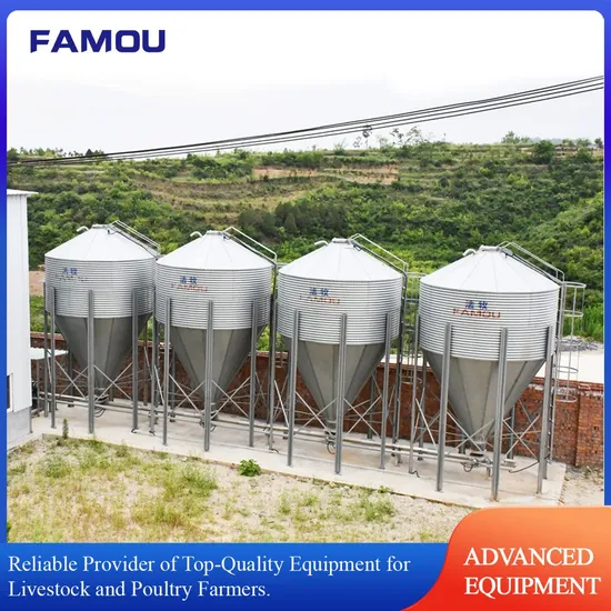 Innovative Pig Farming Equipment with 2750mm Silo as Feed Bin for Feed Conveying 