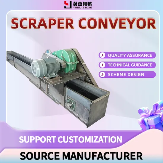 Drag Chain Conveyor Scraper Conveying Equipments 