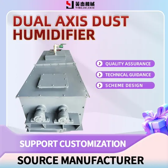 Double Shaft Dust Humidifier Fly Ash Conveyor 