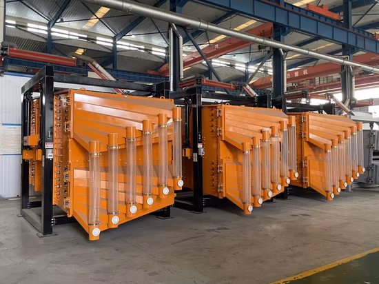 High Capacity Customizable Square Gyratory Vibrating Screen Wood Powder Swing Sieve