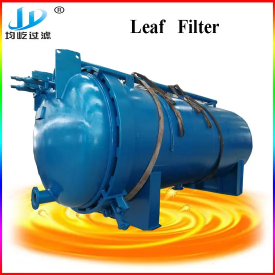 40m2 Carbon Steel Palm Oil Horizontal Leaf Filter with 316 Mesh Plate 