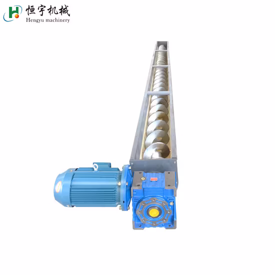 Bulk Material Handling Industrial Inclined Tubular Shafted Spiral Screw Conveyor