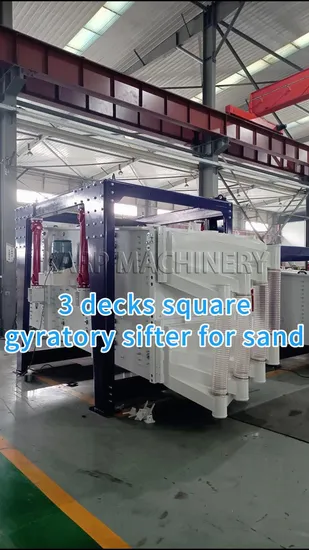 High Precision Marble Processing Vibrating Screen Sifter Machine Square Gyratory Sieve 